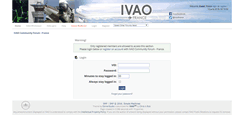 Desktop Screenshot of fr.forum.ivao.aero