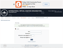 Tablet Screenshot of ie.forum.ivao.aero