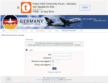 Tablet Screenshot of de.forum.ivao.aero